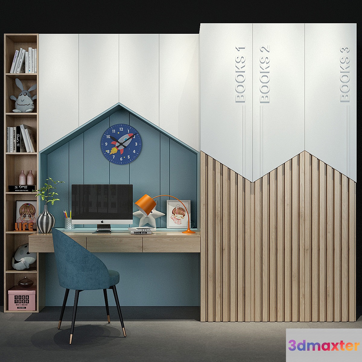 Furniture for children set 0135 3D Max