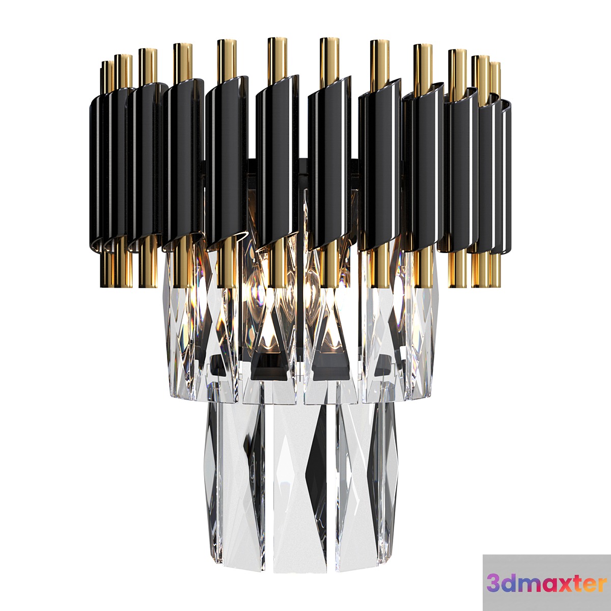 Sconce Loft Concept Black Crystal
