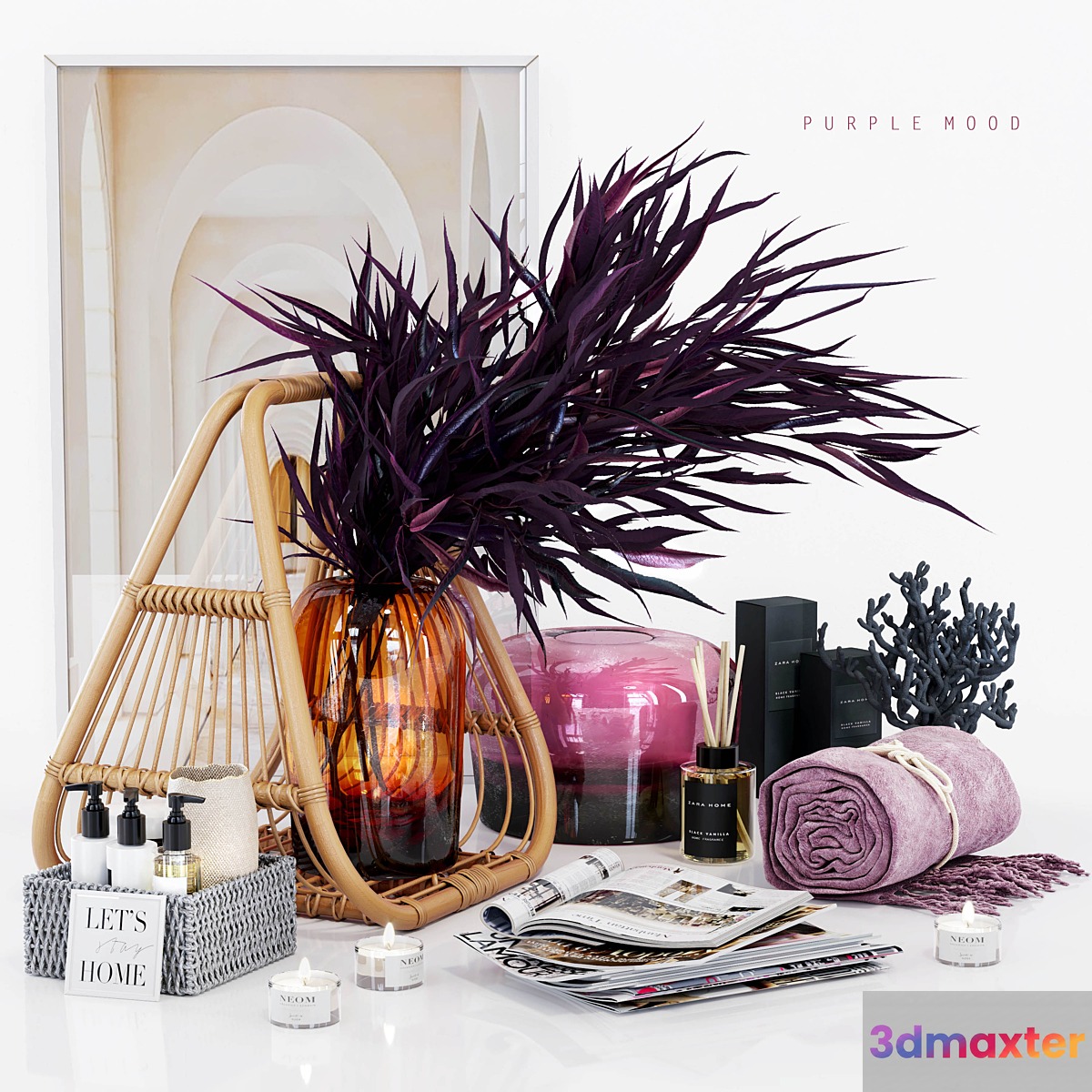 PURPLE MOOD _ Decorative set
