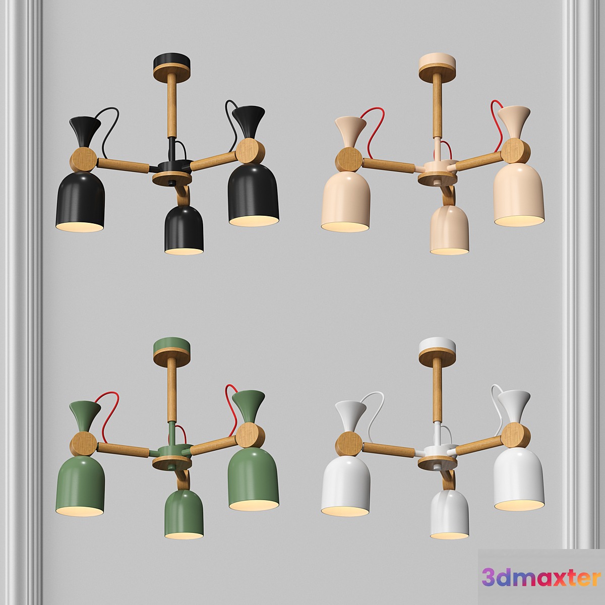 Chandelier 60366 from the Monte Collection by NB Light 3D Max