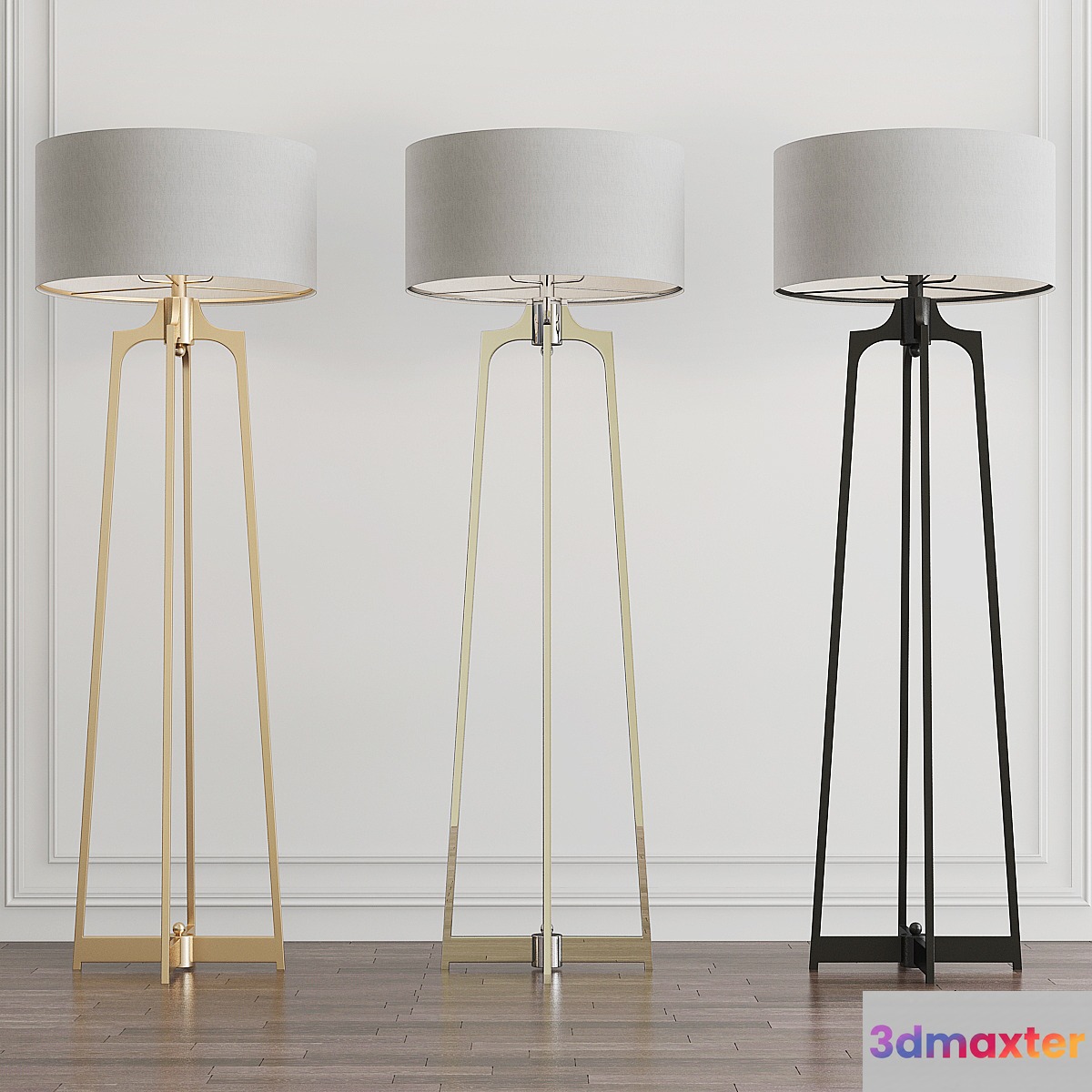 Adrian Modern Floor Lamp by Uttermost 3D Max
