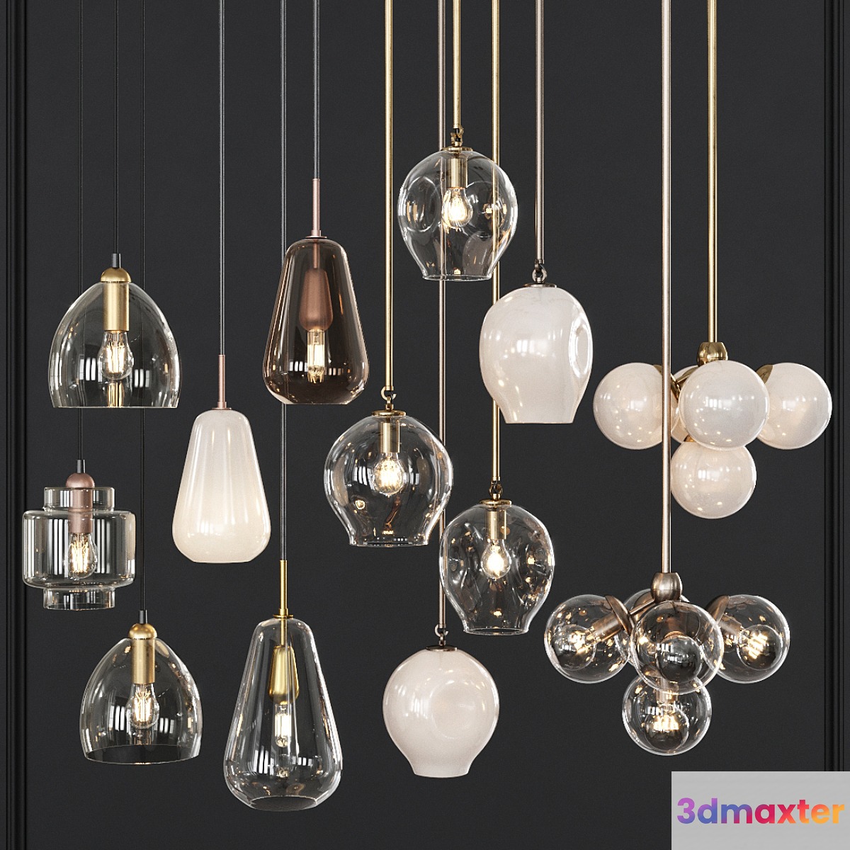 Pendant lights set 016