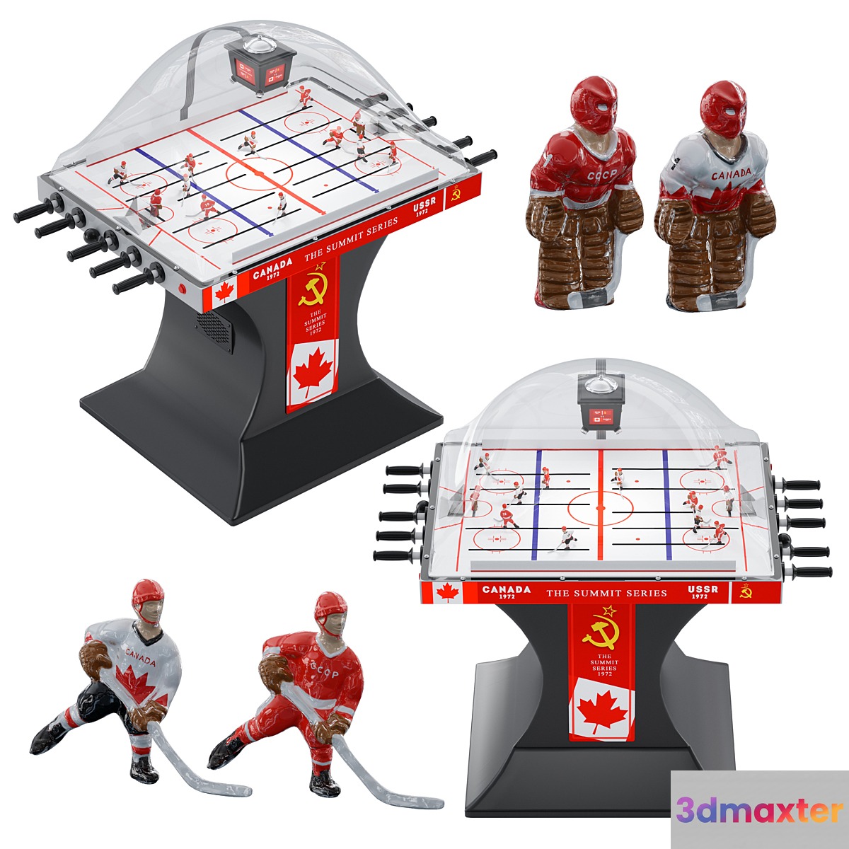 Bubble hockey 3D Max