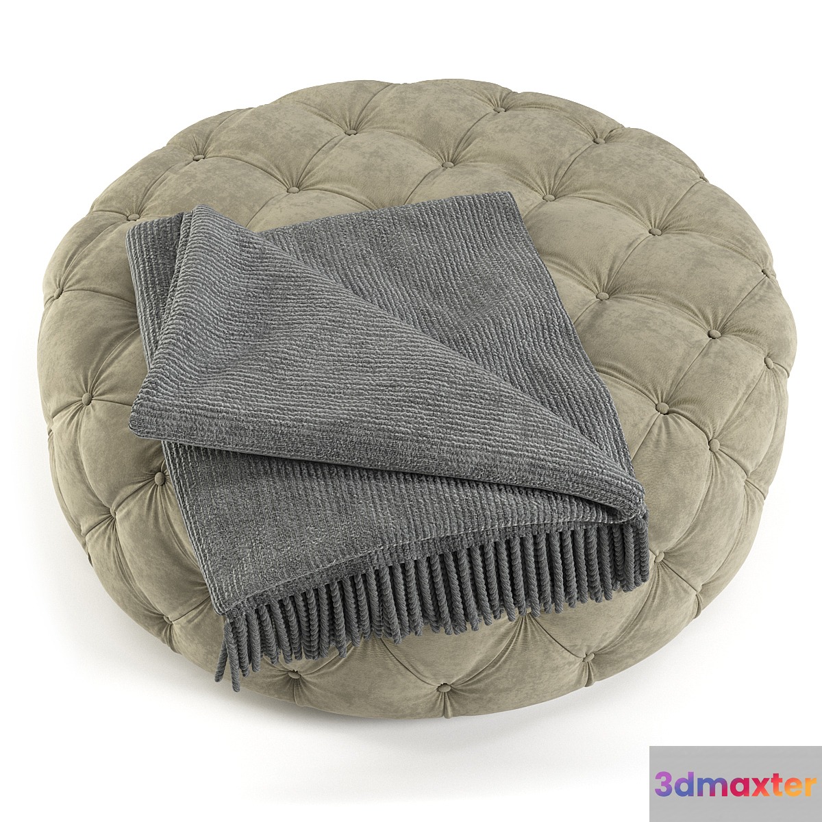 pouf chester moon 900 3D Max