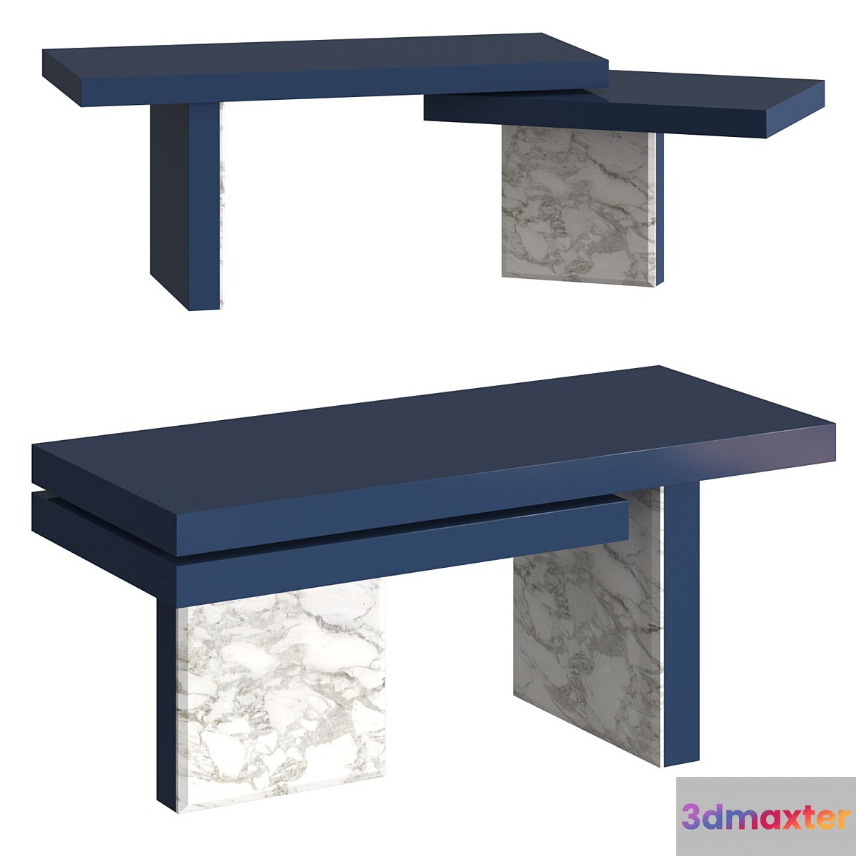 Flexform Mood Benjamin Table 3D Max