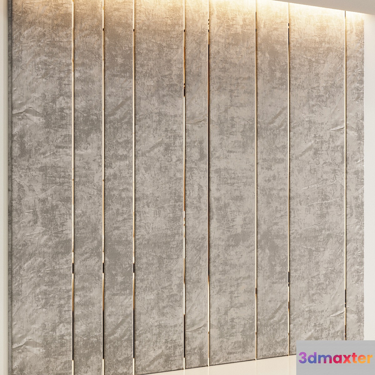Soft beige headboard 3D Max