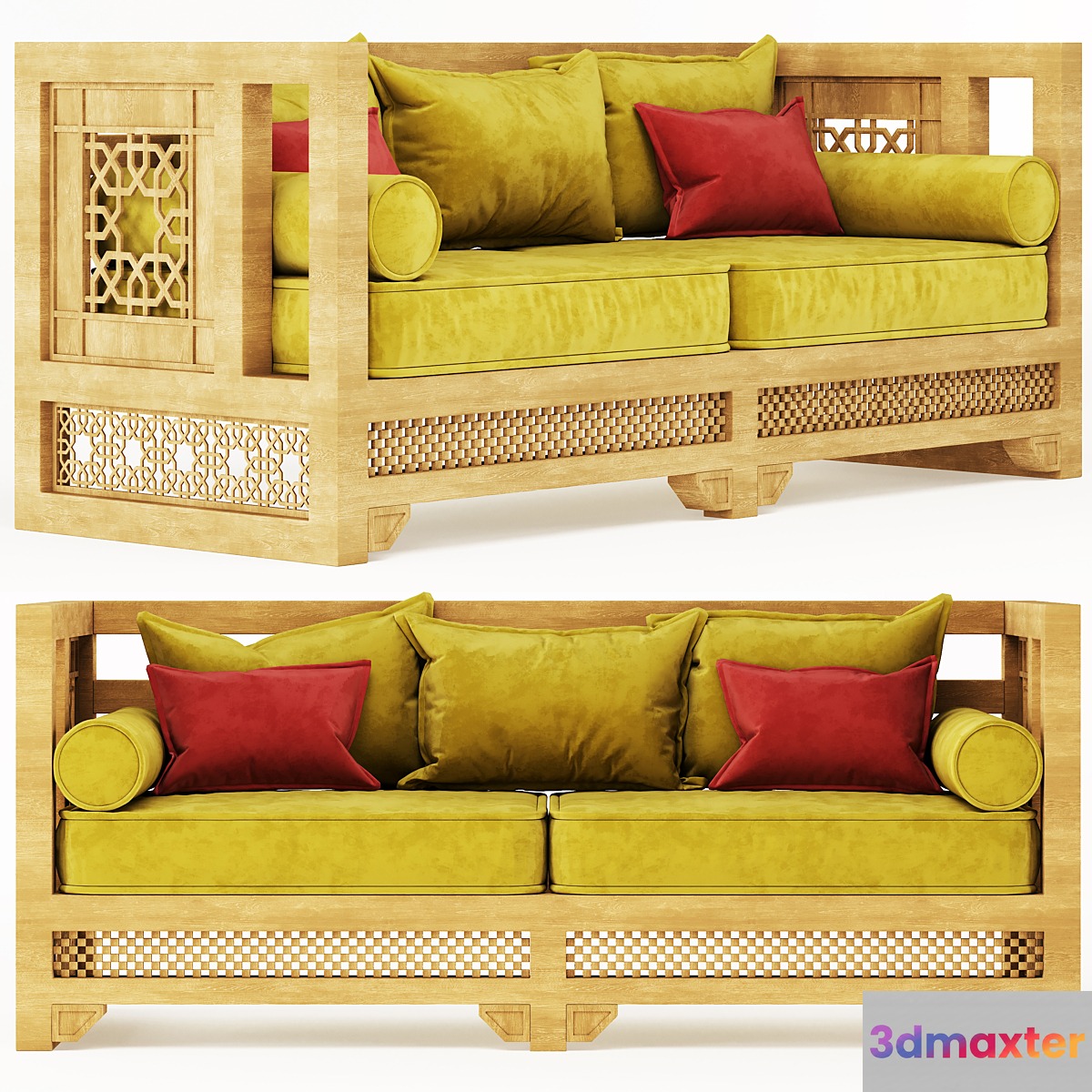 Arabic sofa 3D Max