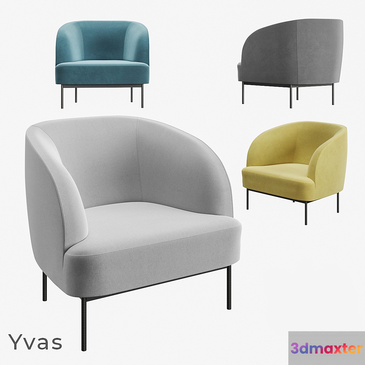 Armchair La Redoute Yvas 3D Max