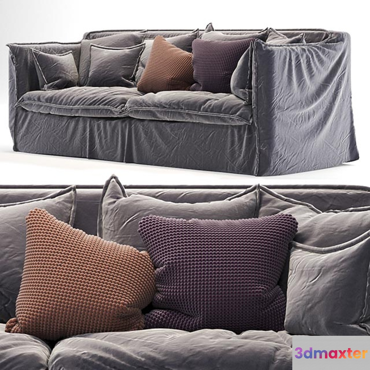 old gray sofa - No.2