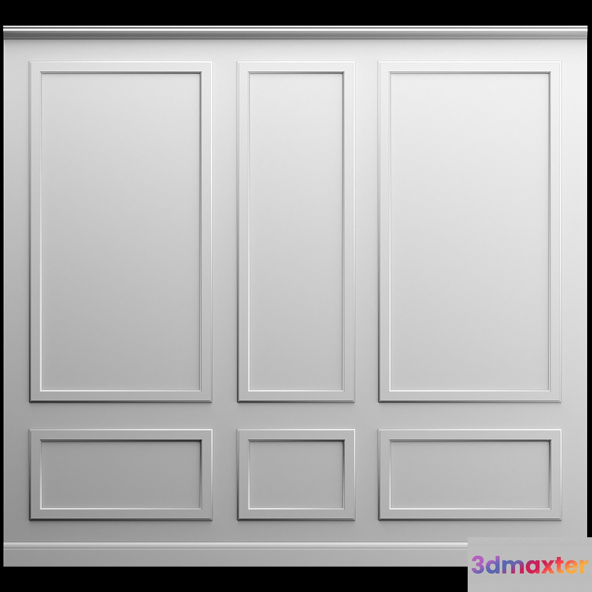Wall panel - gypsum stucco - No.5 3D Max