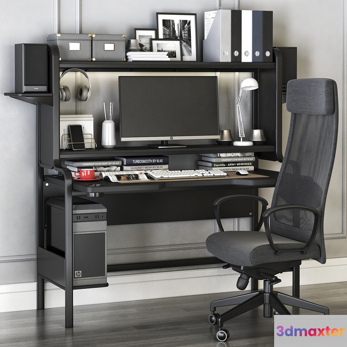 IKEA workplace set with FREDDE desk and MARKUS chair - No.3