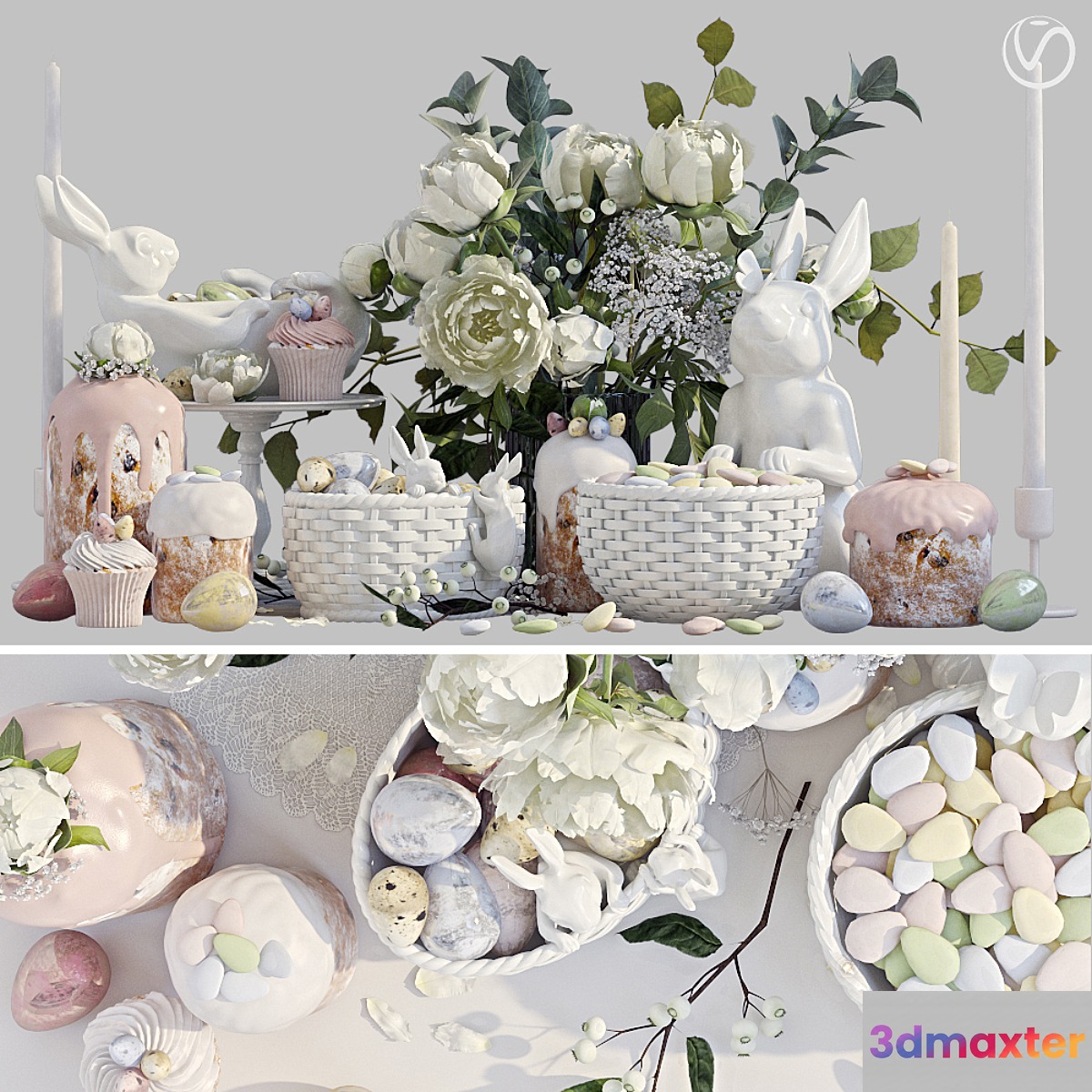Easter set - 3 3D Max
