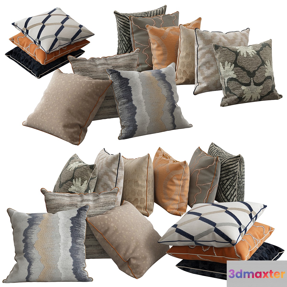 Decorative pillows 55 3D Max