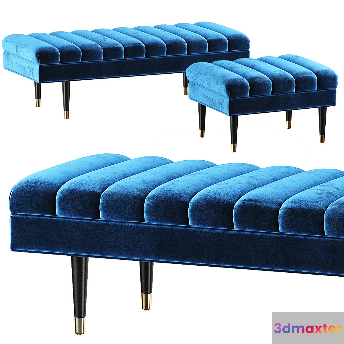 EICHHOLTTZ BENCH MARGOT L + MARGOT S 3D Max