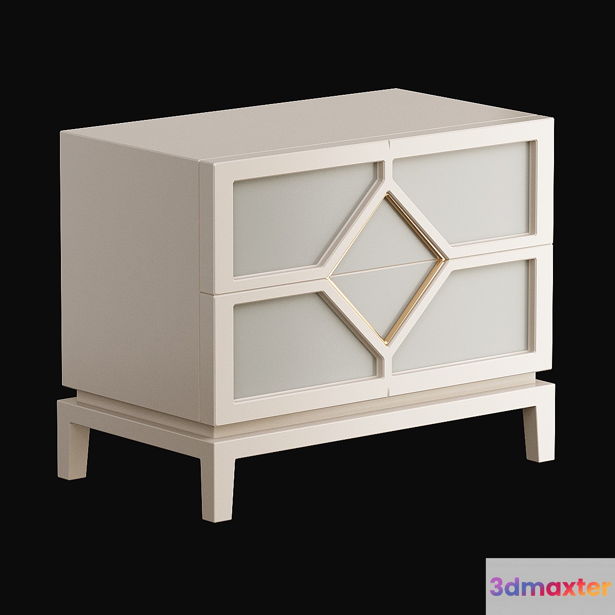 Diamond Bedside Table Frato Interiors 3D Max