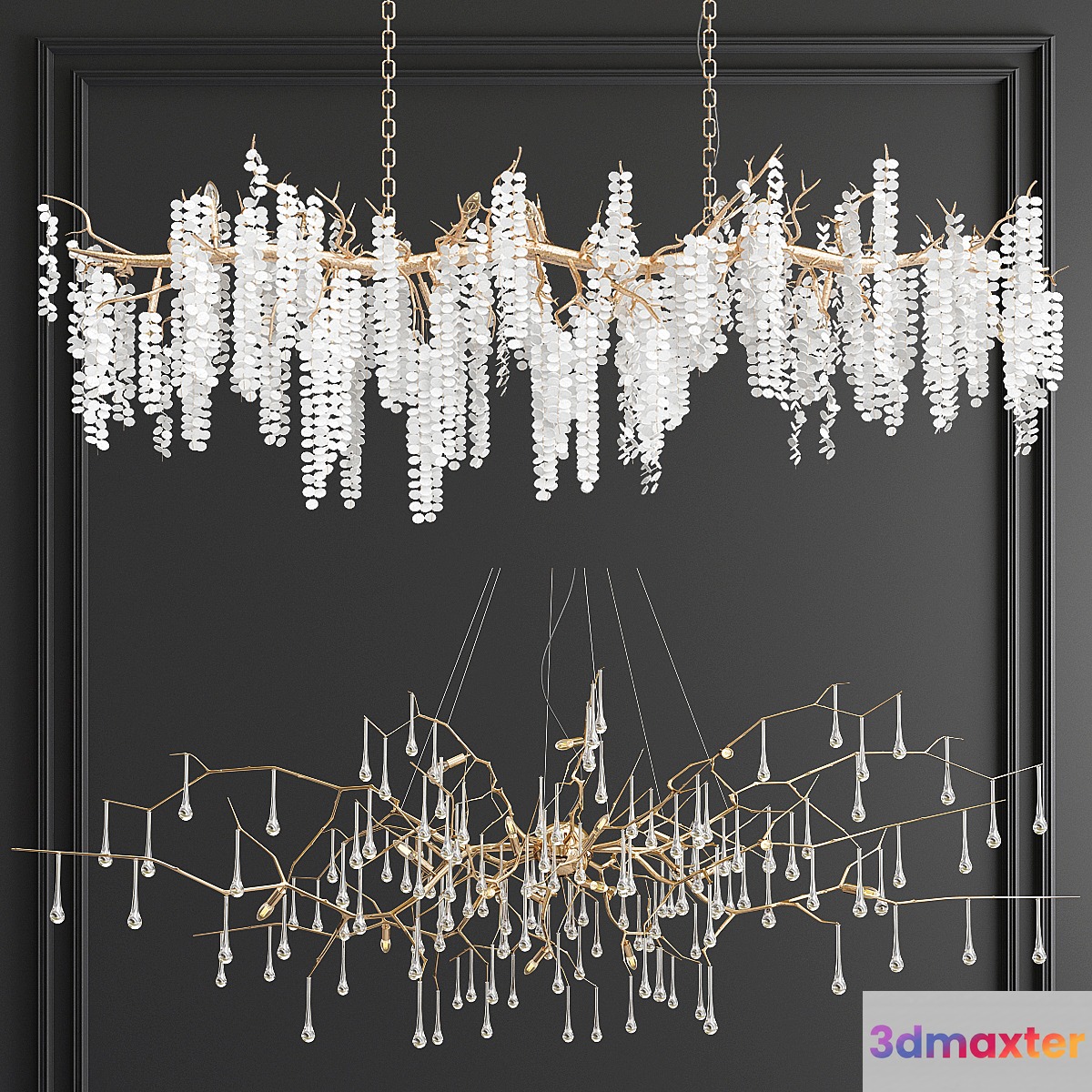 Shiro & Serip Branching Chandelier - No.4