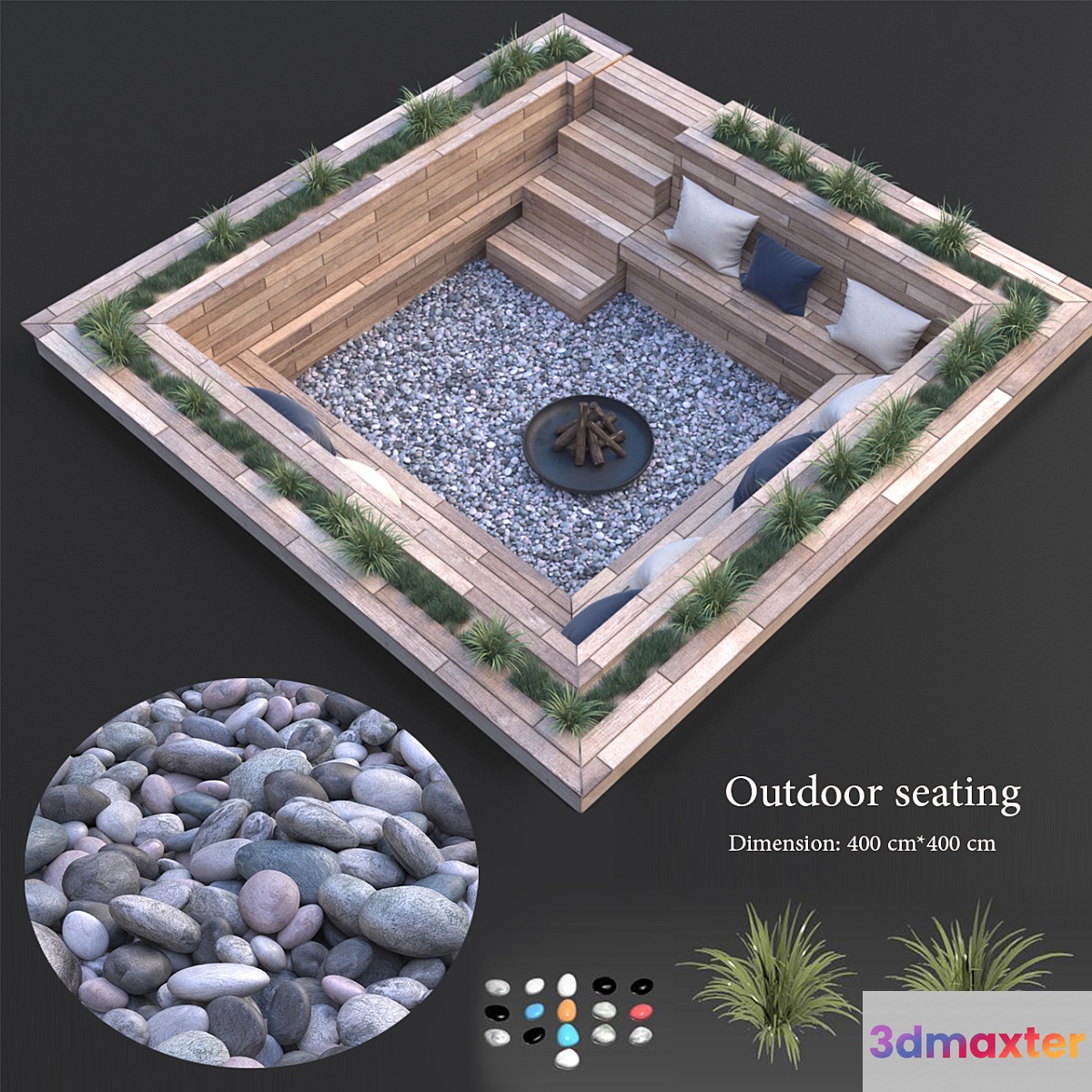 Outdoor seating - No.2 3D Max