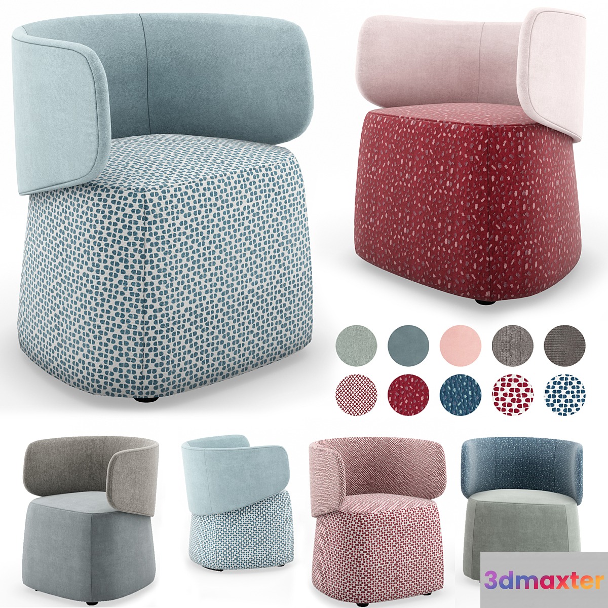 Armchair Origin Novamobili 3D Max