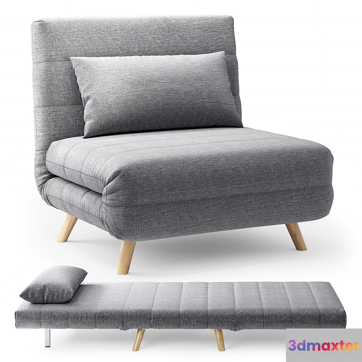 Chair-bed flex 3D Max