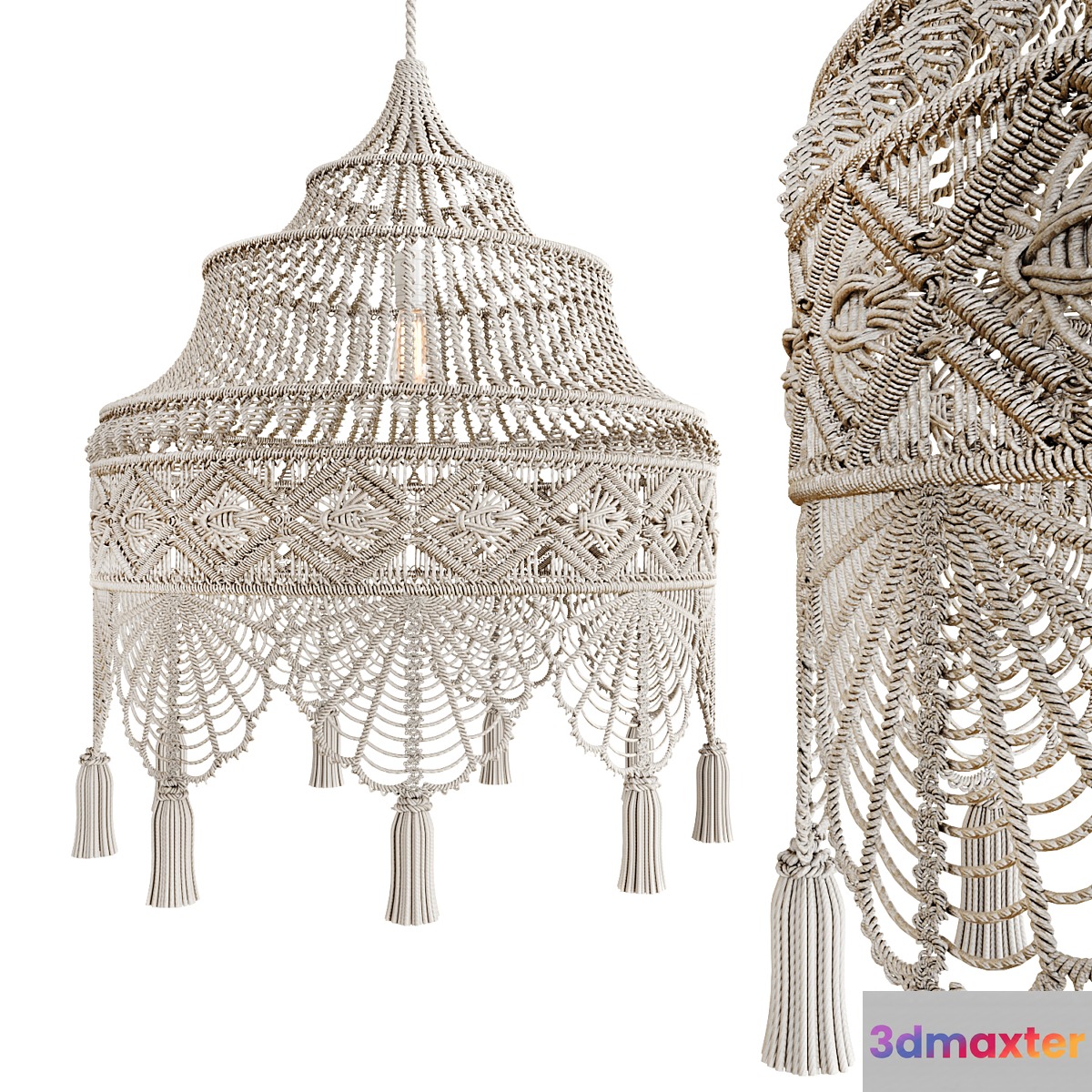 Macrame Chandelier 3 3D Max