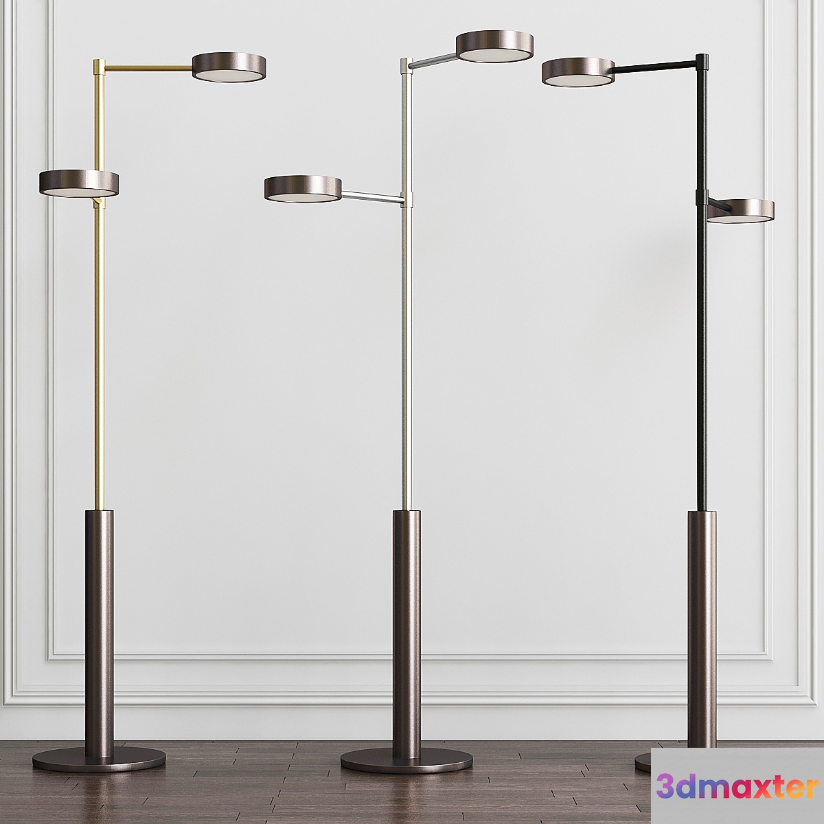 TWO CYLINDERS - FLOOR LAMP - No.3