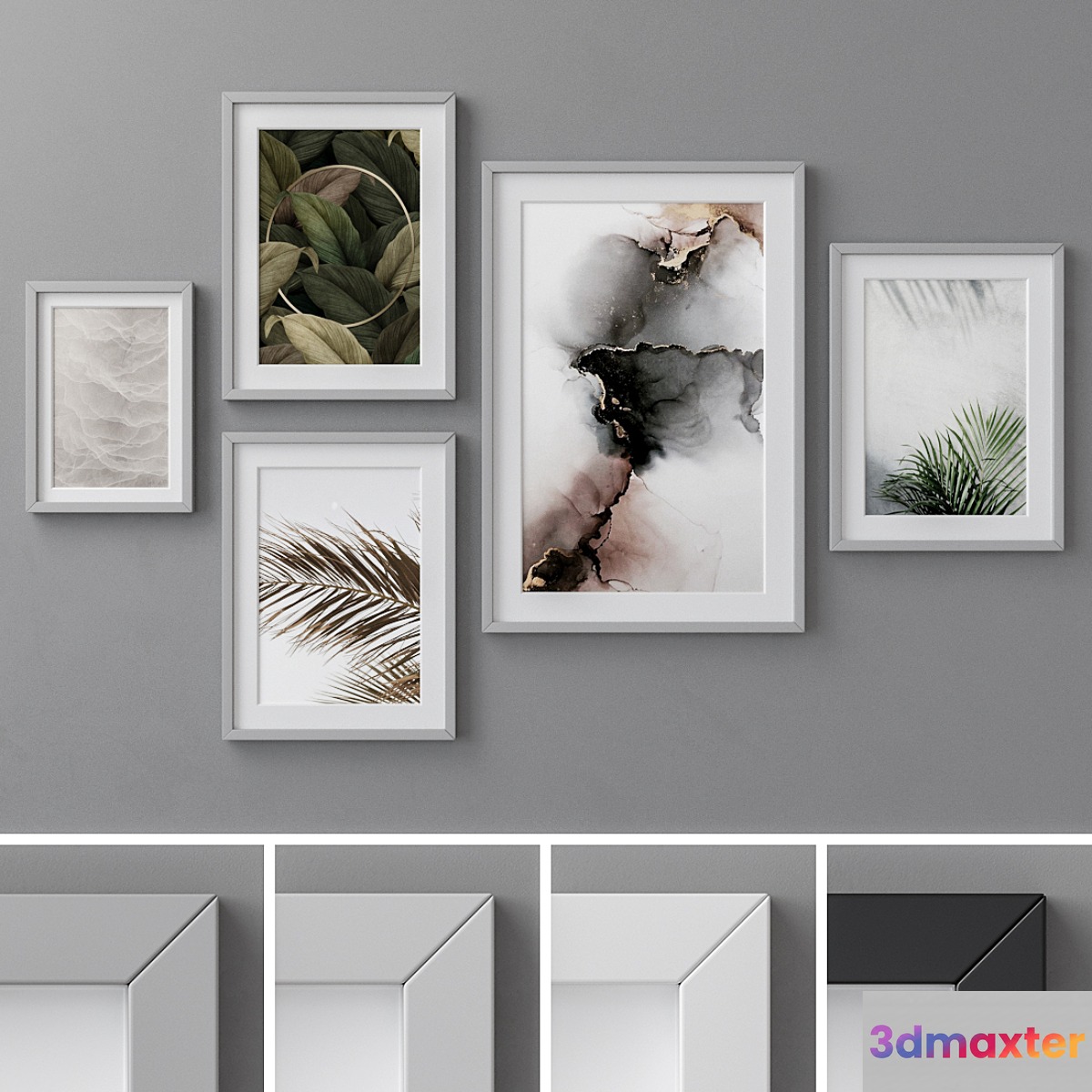 Photo Frames Set 98 3D Max