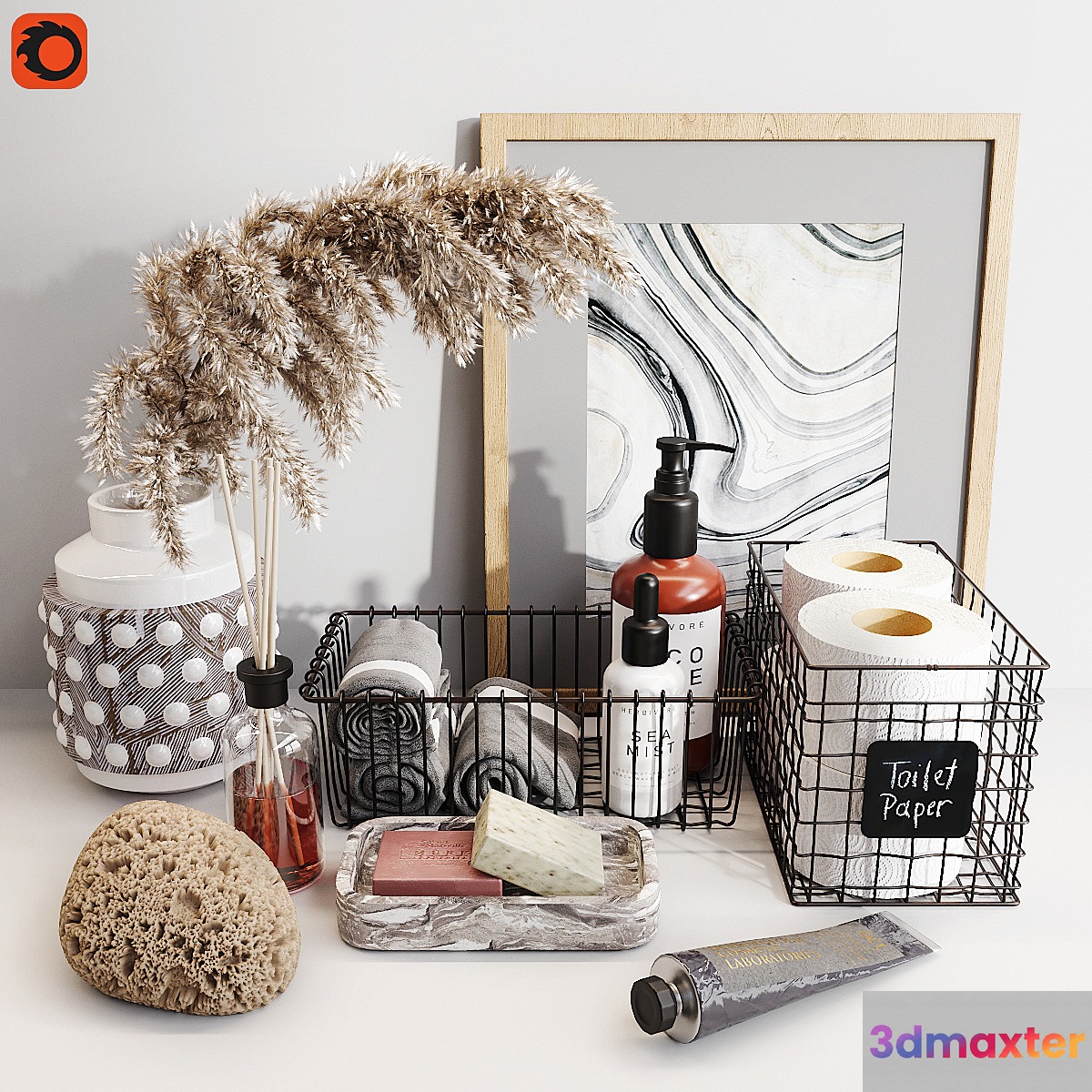Decorative set for a bath_4 - No.4