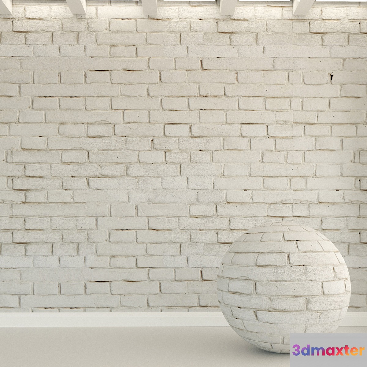 Brick wall. Old brick. 122 - No.2 3D Max