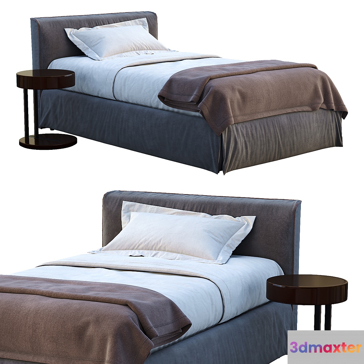 Meridiani Single Bed LAW 3D Max