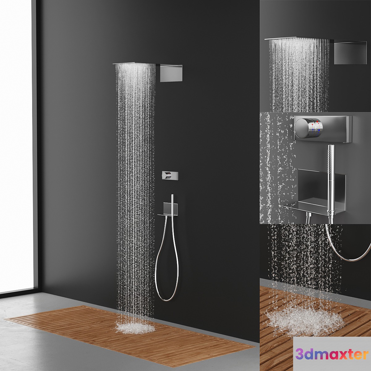 zup shower 3D Max