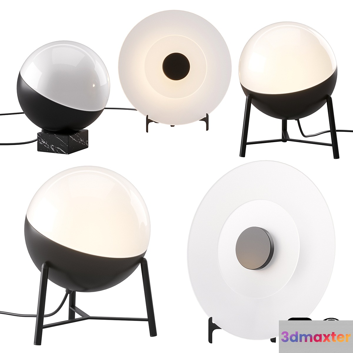 Half and Halos Table Lamp by Milan Iluminacion