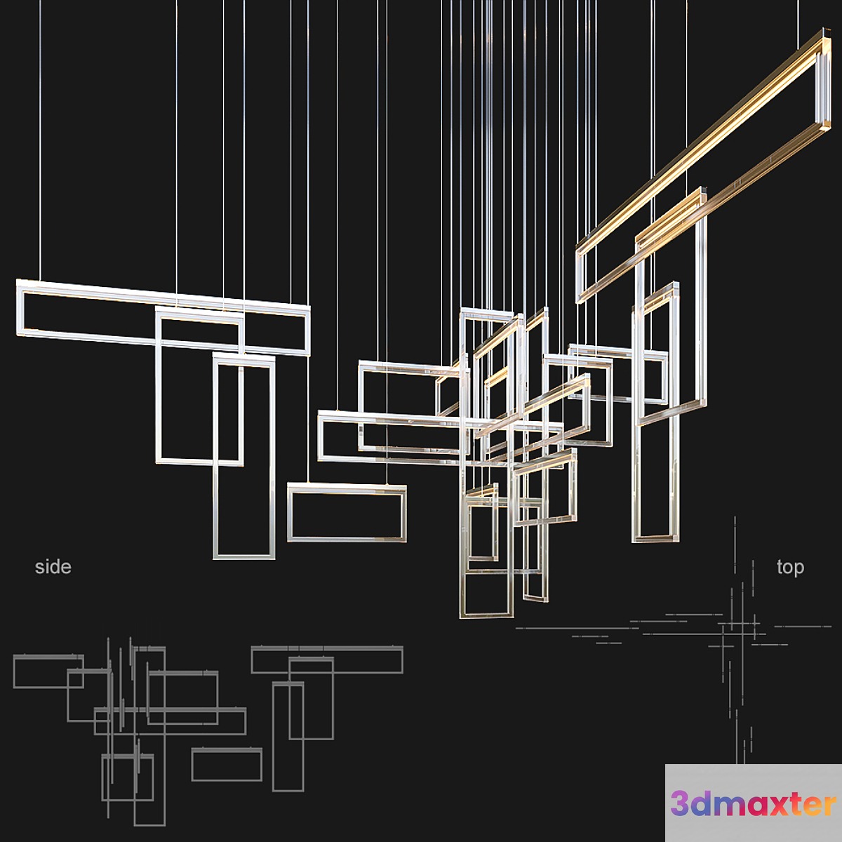 Chandelier Light Vargov 3D Max