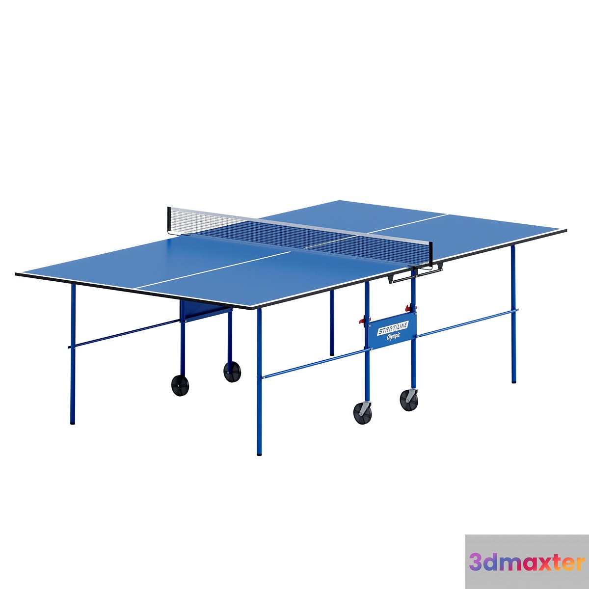 Start Line Olympic tennis table in three positions 3D Max