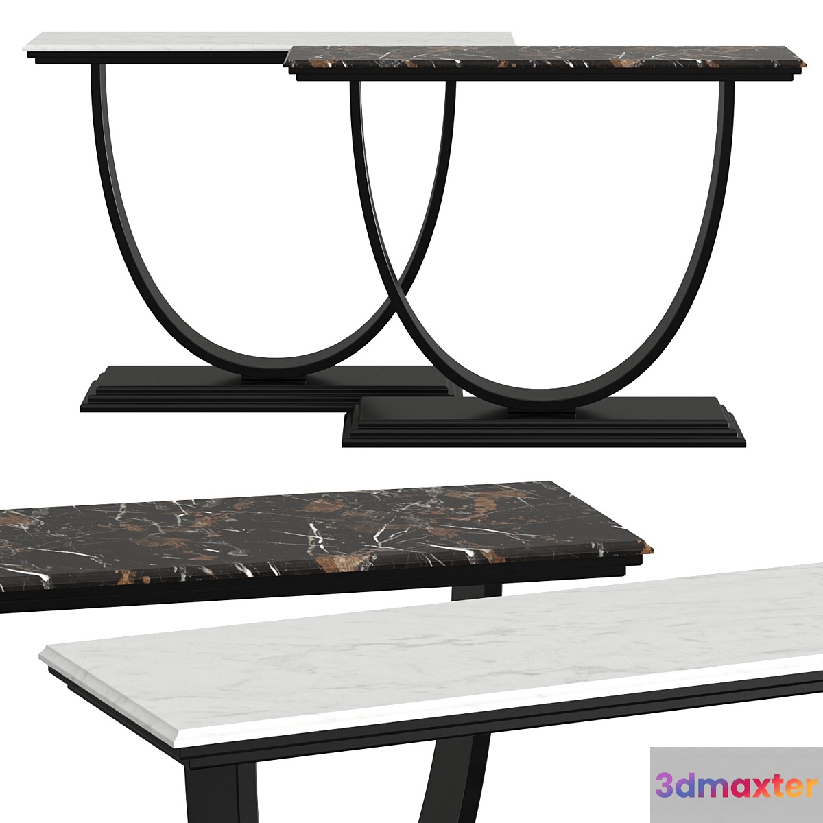 Opera Contemporary Ippolito Console Tables 3D Max