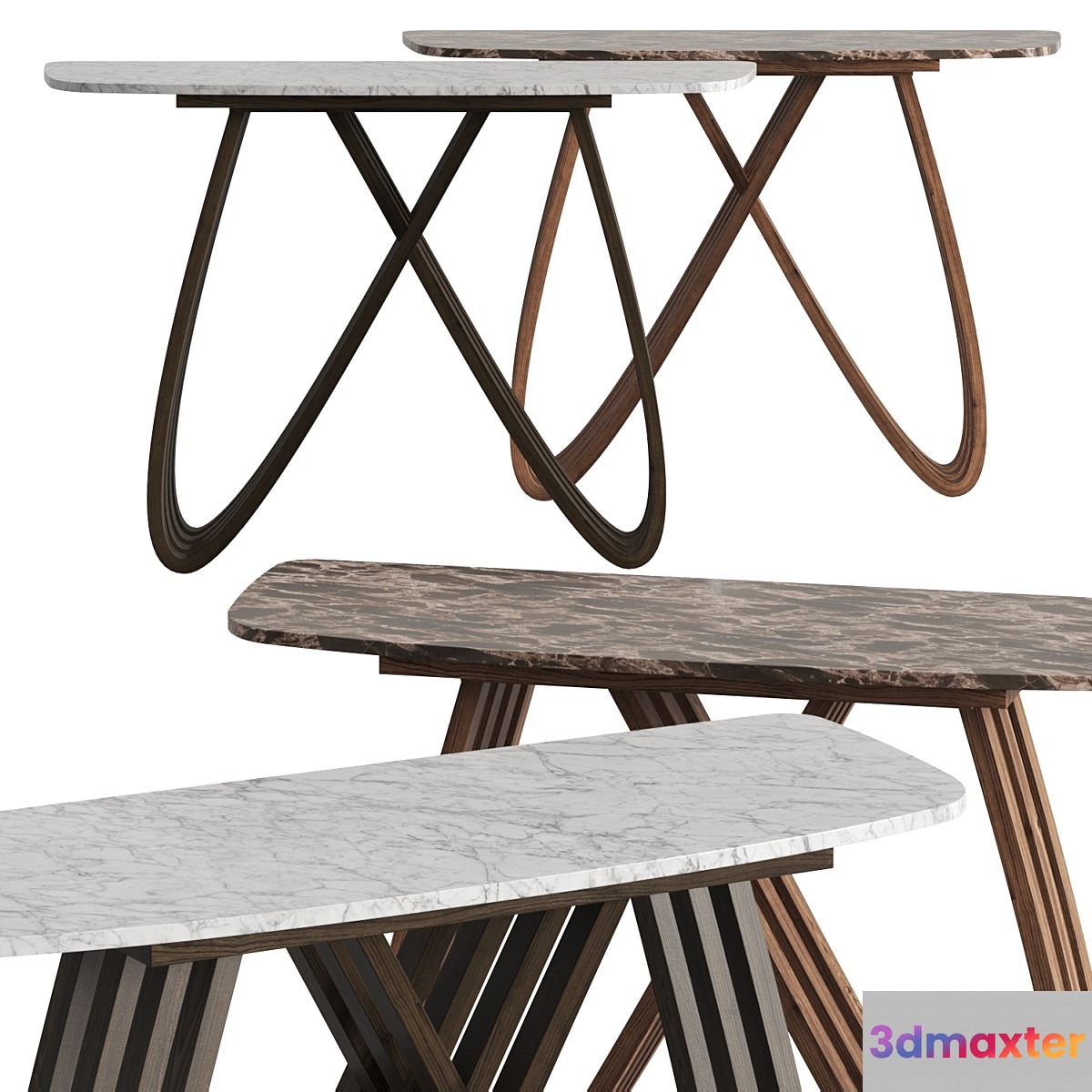 Tonin Casa Arpa Console Tables 3D Max