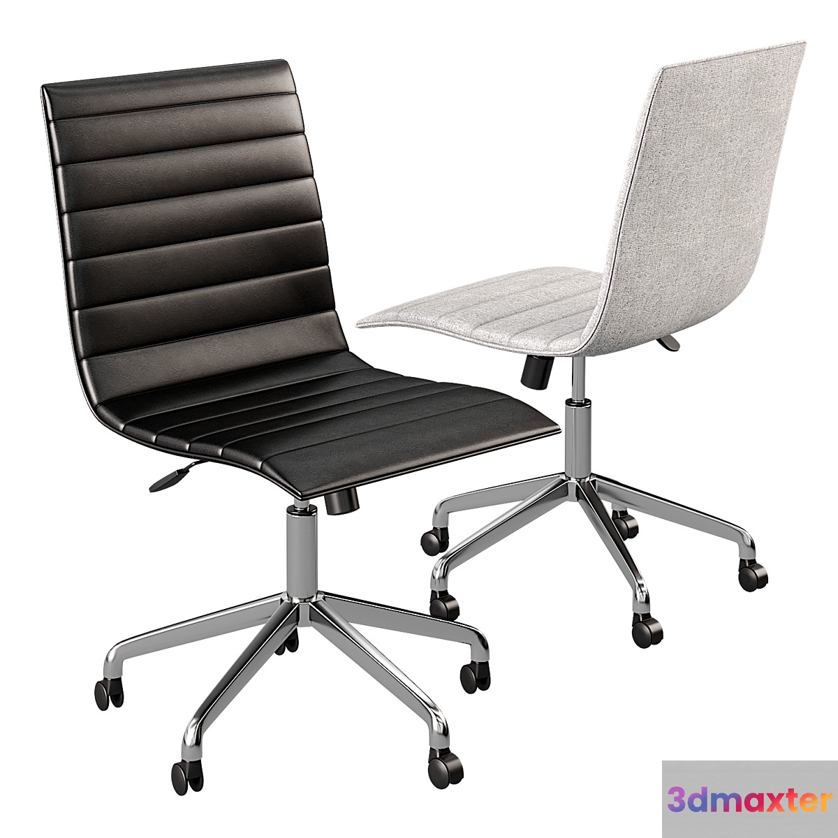 Noir Task Office chair from Global Allies - No.2 3D Max