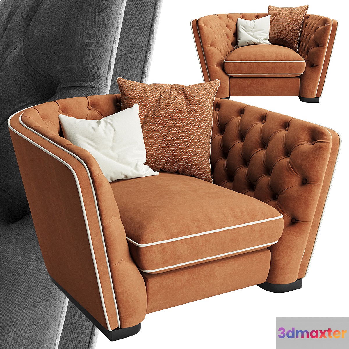 Paolo Armchair 3D Max