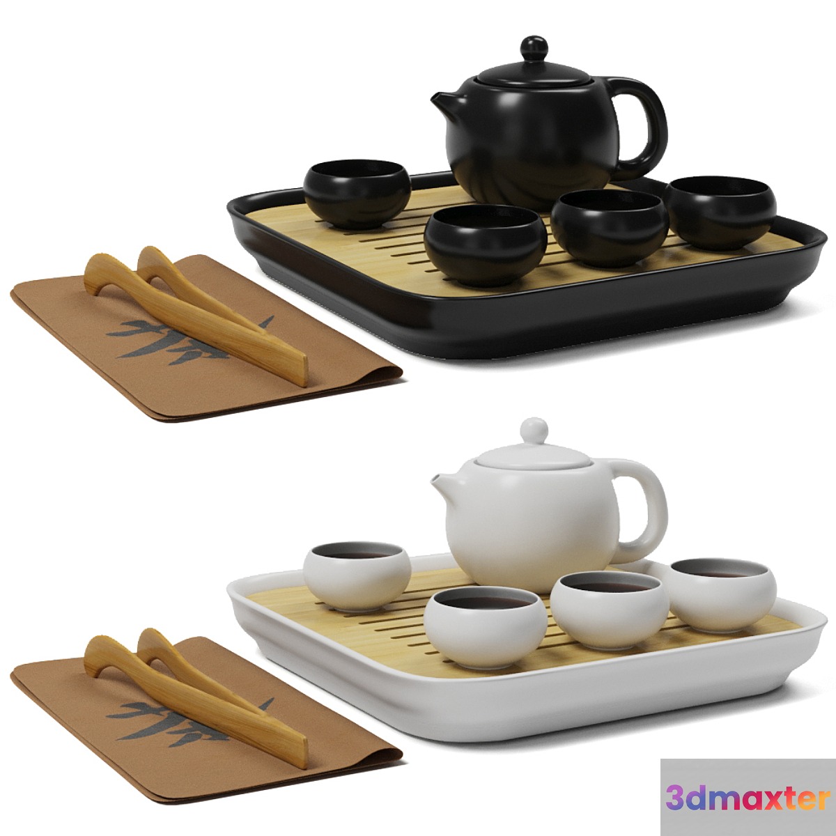 Chinese Kung Fu Tea Set 3D Max