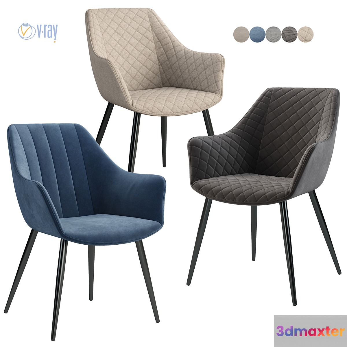Deephouse. Chair birmingham 3D Max