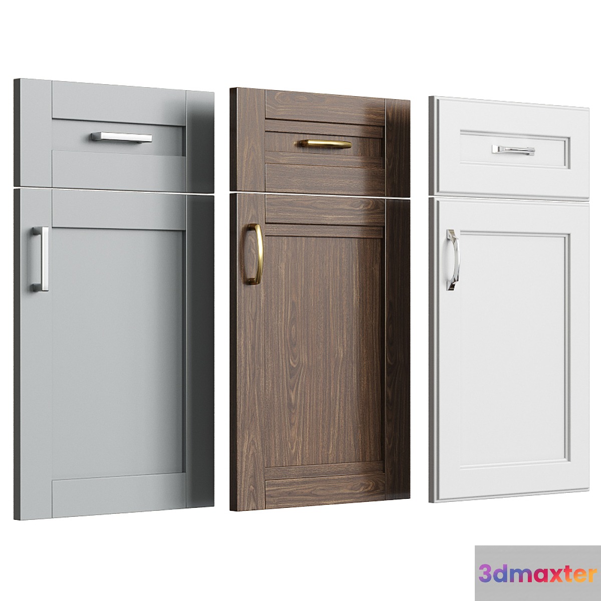 Cabinet doors 3D Max