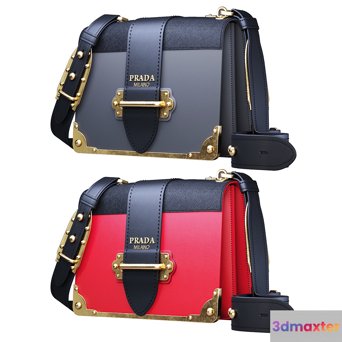 PRADA Cahier Shoulder Bag
