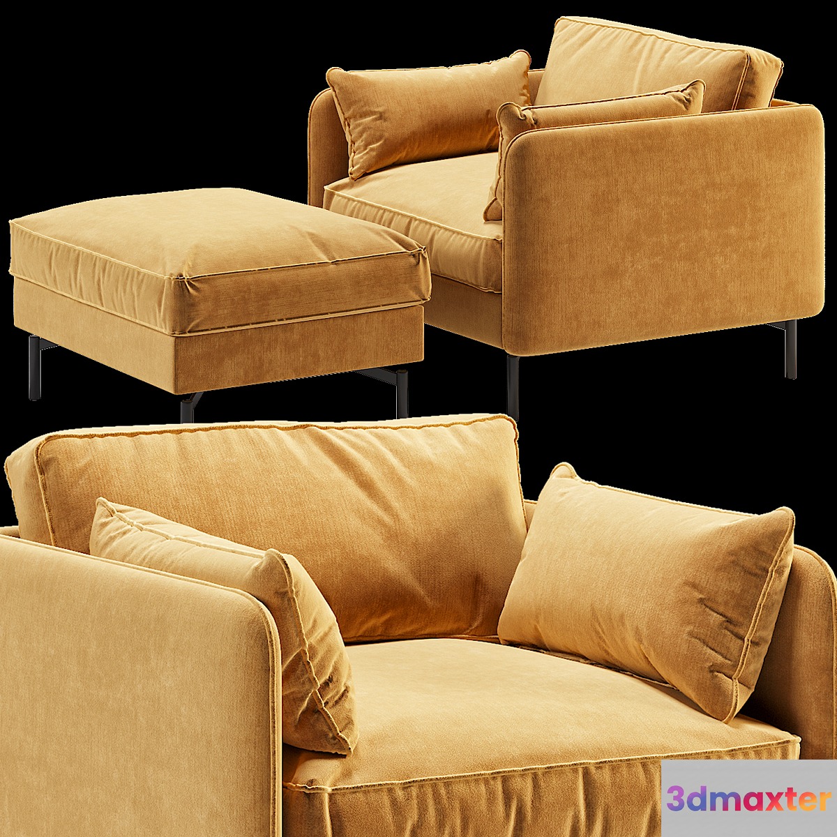 Pols potten fauteuil ppno.2 armchair 3D Max