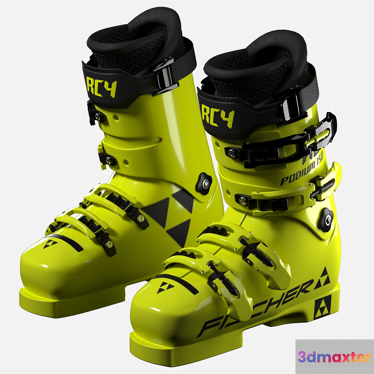 Fischer ski mountain boots 3D Max