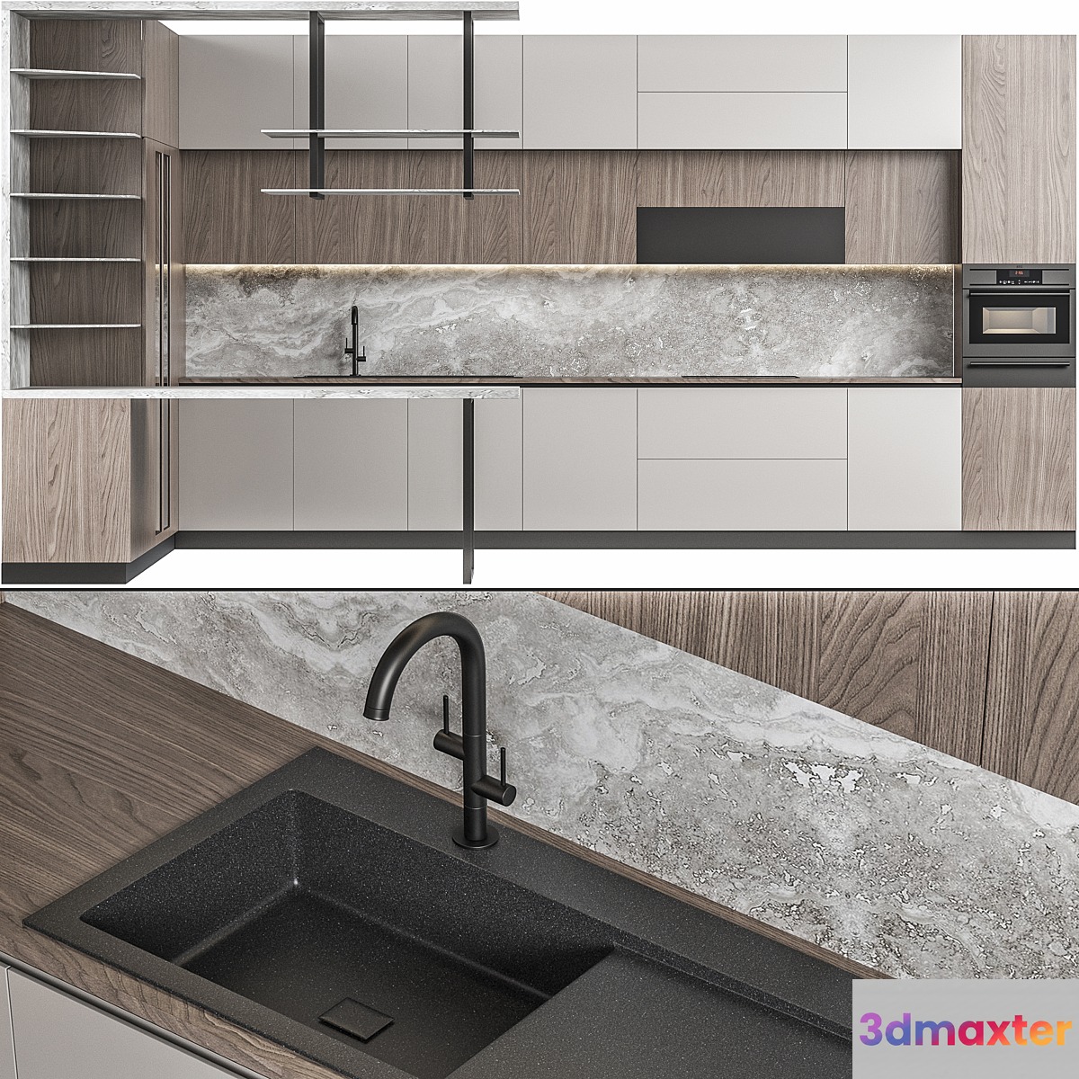 Kitchen 006 530x400x270H 3D Max