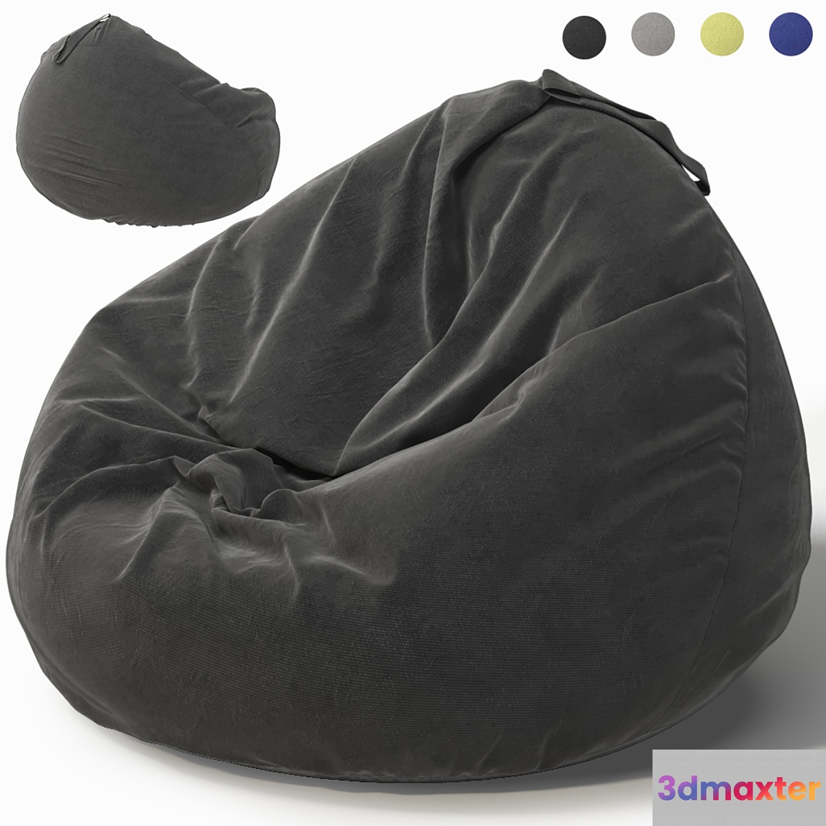 Bag chair 3D Max