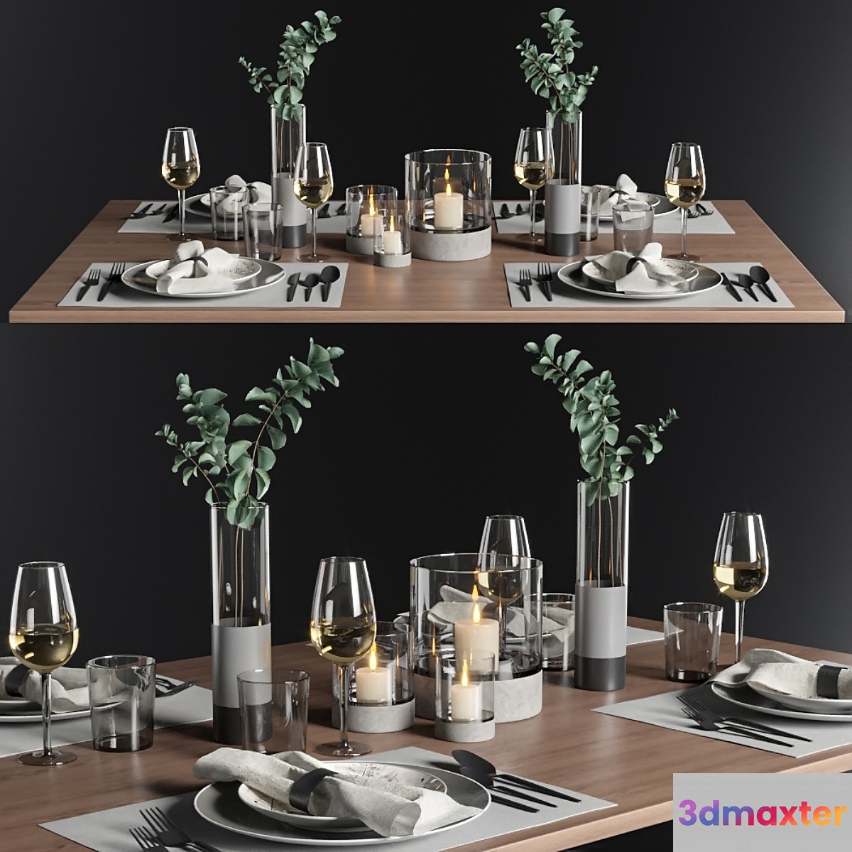 Table setting 1 - No.2 3D Max