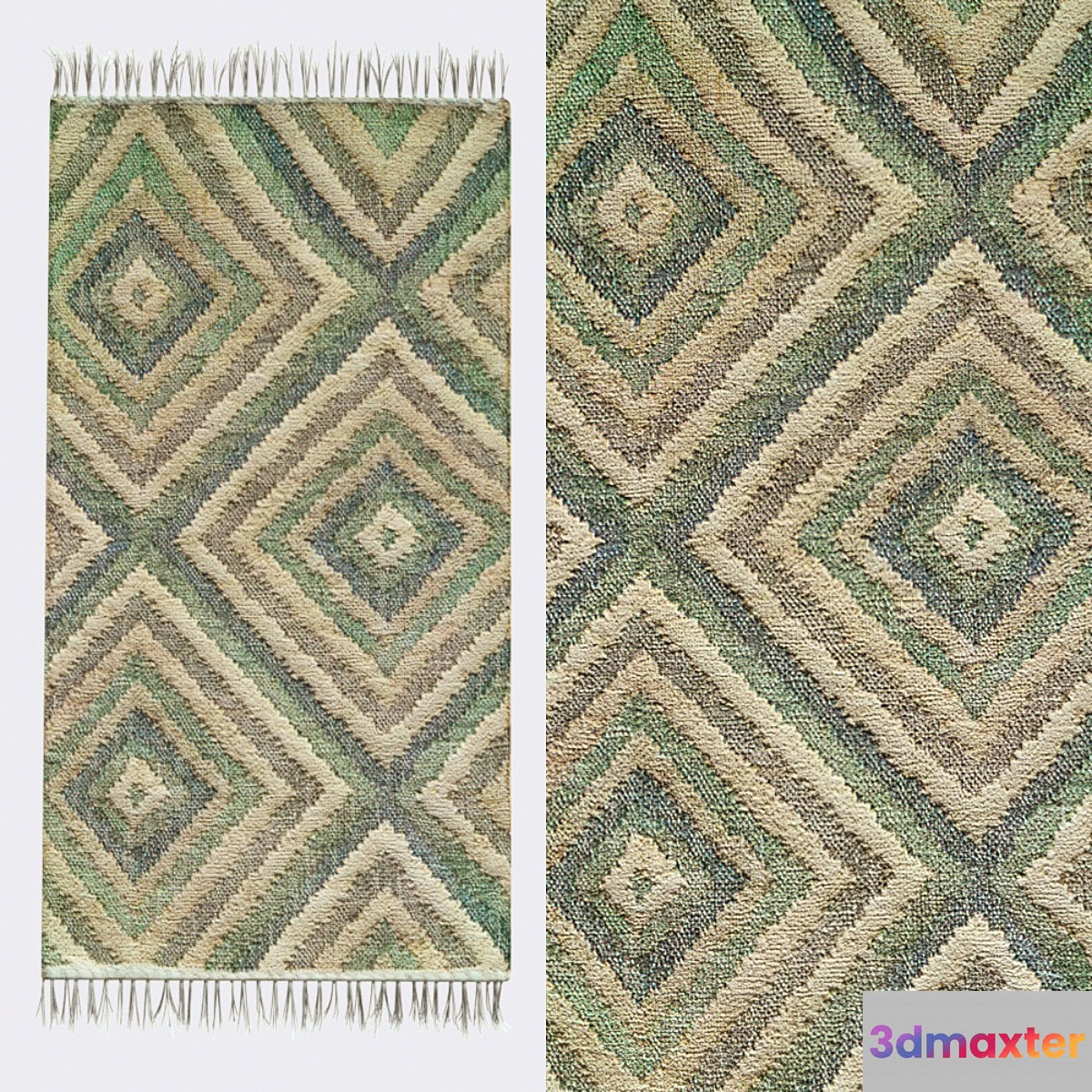 ATLANTIC WOVEN JUTE RUG - No.2 3D Max