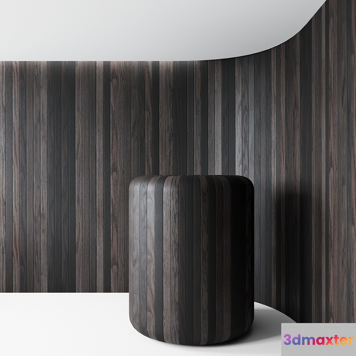 Wood rails 3D Max