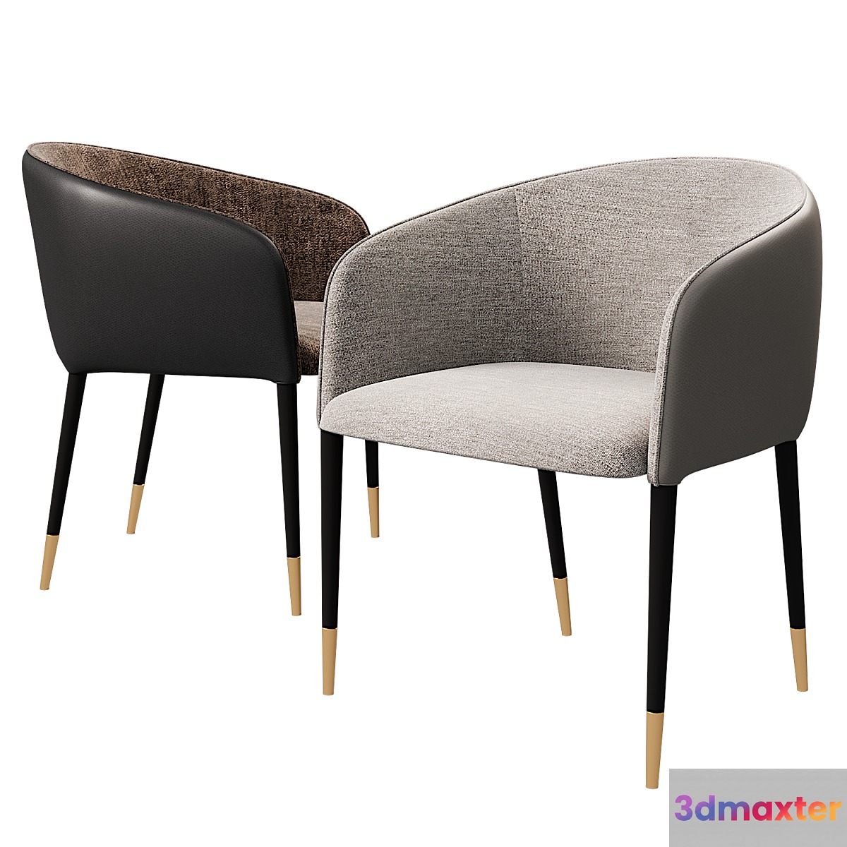 Asher dining chair sunpan 3D Max
