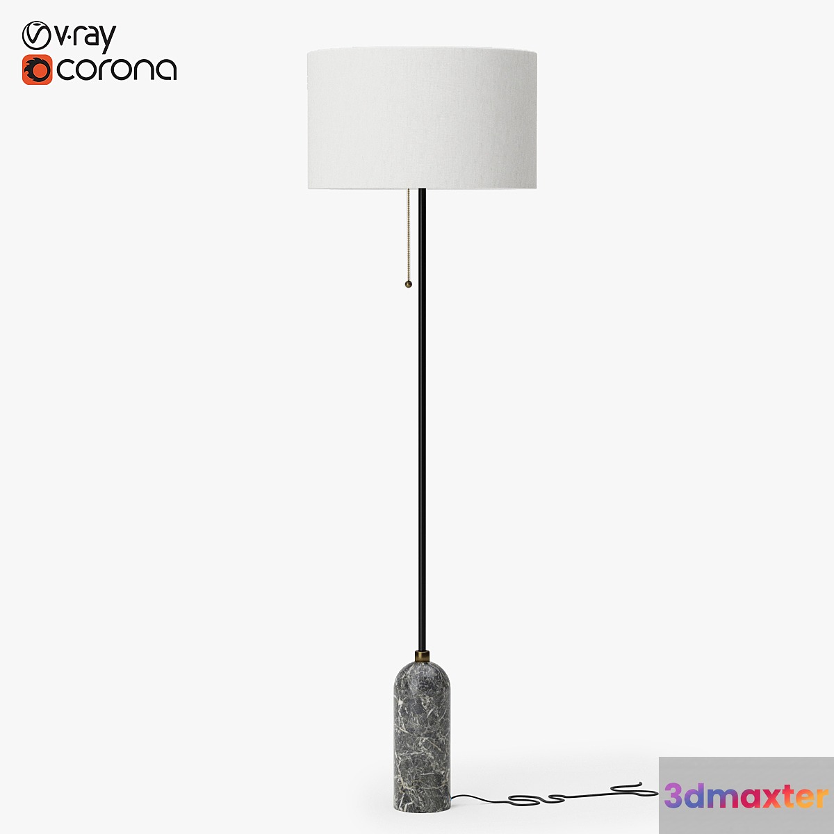 Gubi gravity floor lamp 3D Max